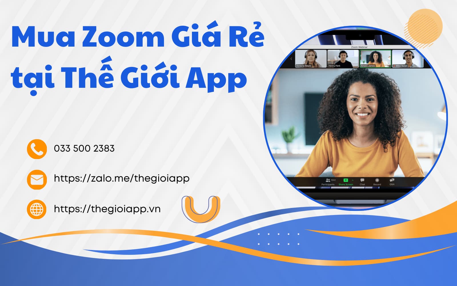 Mua zoom giá rẻ tại Thế Giới App