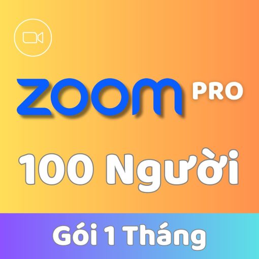 Zoom Pro 100 người 1 tháng