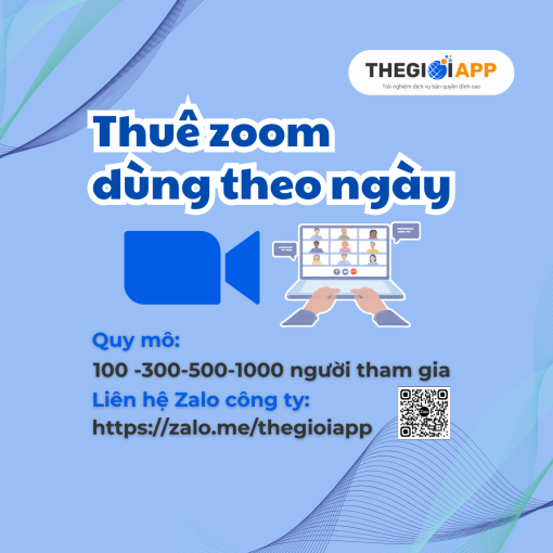 Thuê Zoom meeting theo ngày