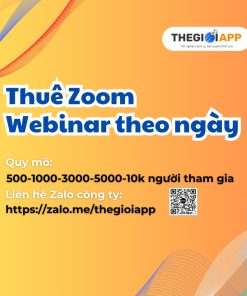 Thuê Zoom Webinar theo ngày