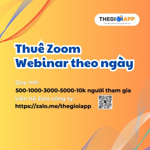 Thuê Zoom Webinar theo ngày