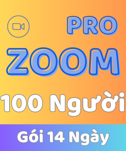 Tài khoản Zoom 100 người 14 ngày